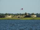 Castle Pinckney, Charleston South Carolina: We were anchored just off of this old castle